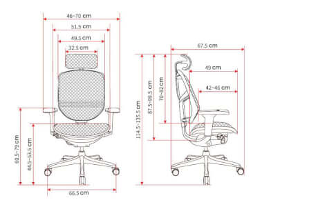 เก้าอี้สำนักงาน DF PROCHAIR รุ่น Enjoy-H Ultra สีเทา_8